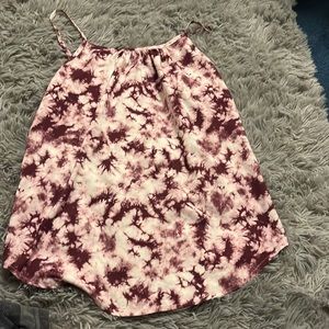 Purple and White Splatter Tank Top